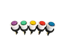 10 Botones Arcade Bicolor Y Micros Zippy