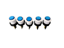 Boton Arcade Bicolor Azul