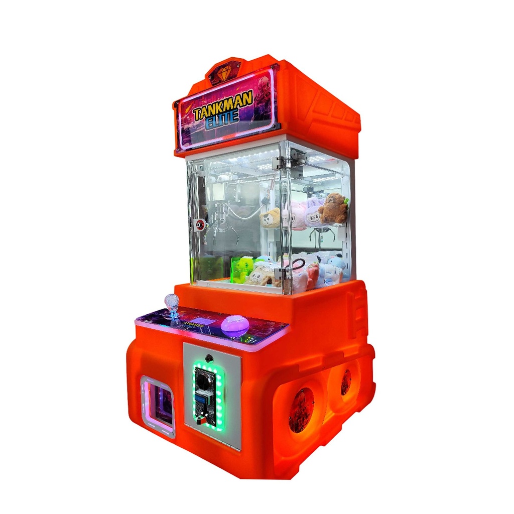 MAQUINA PELUCHERA MINI DOLL TANK MAN ELITE MUSICAL Naranja