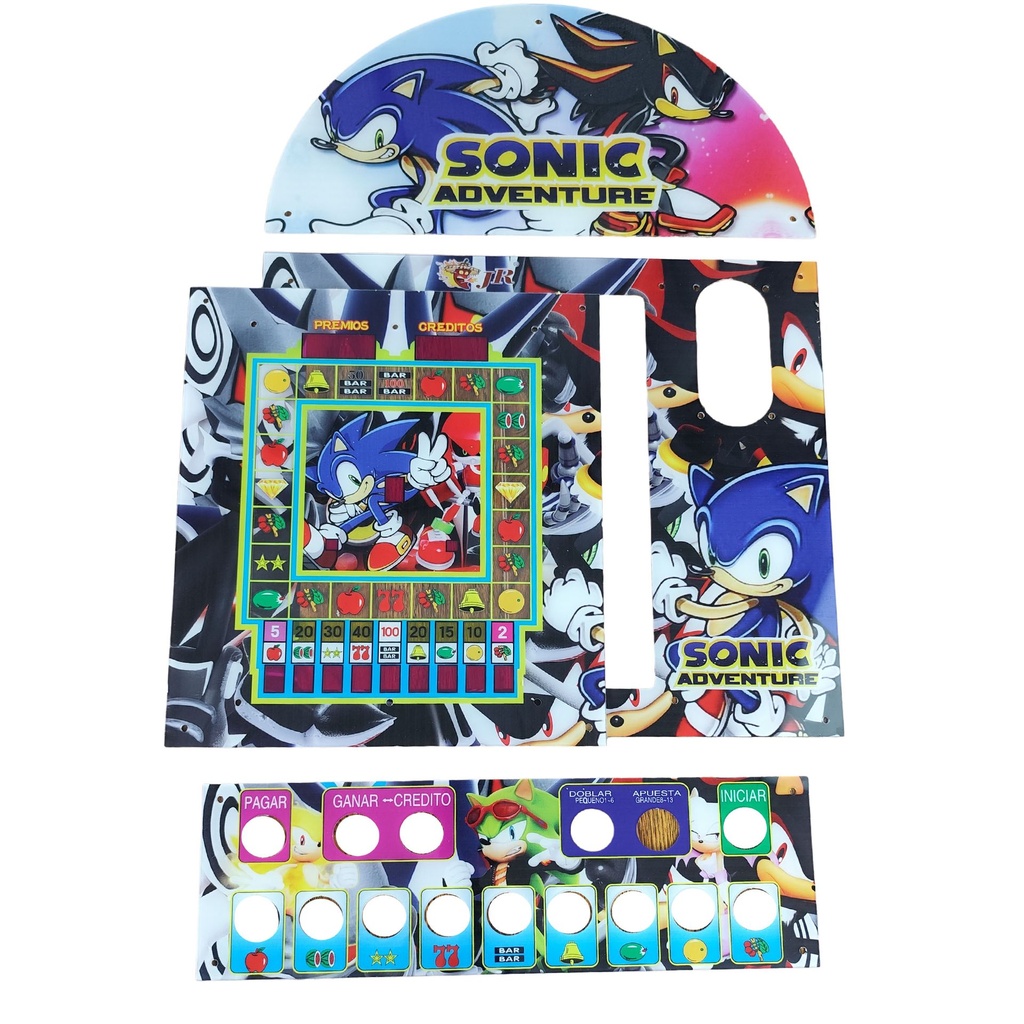 Acrilico Picachu Botones Sonic